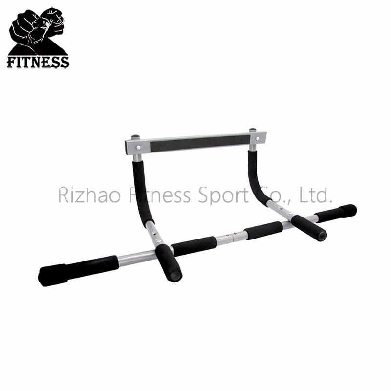 High duty steel iron door gym bar, total upper body workout bar